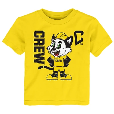 Toddler Outerstuff Yellow Columbus Crew Mascot Hero T-Shirt