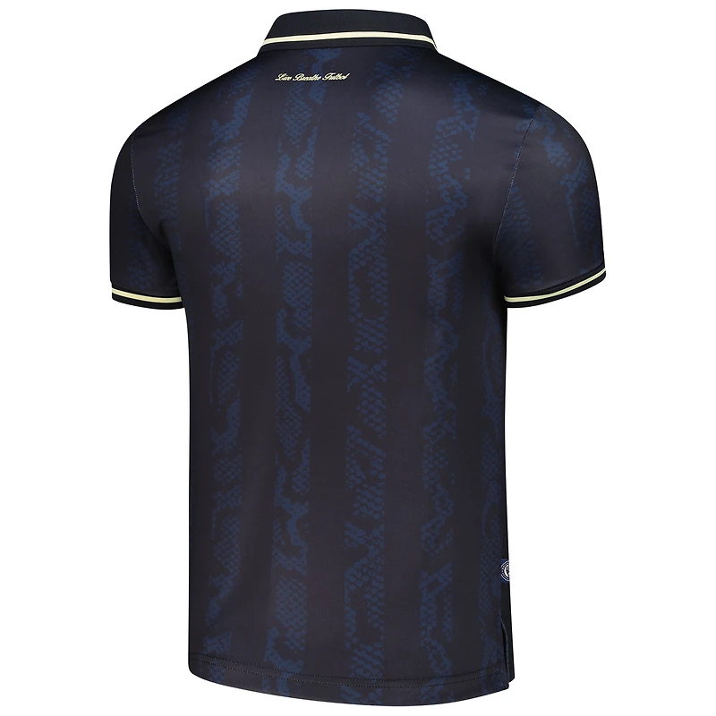 Polo ras du cou Columbus noir unisexe Live Breathe Futbol