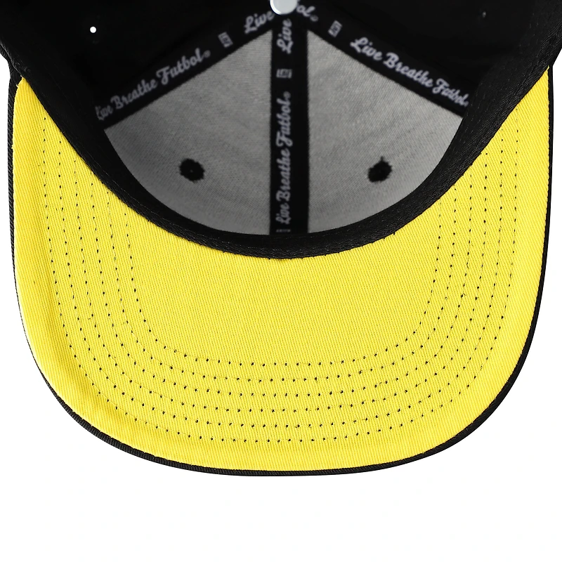Casquette ajustable unisexe Live Breathe Futbol noire Columbus Crew inclinée