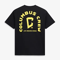 Unisex Live Breathe Futbol  Black Columbus Crew Tunnel T-Shirt