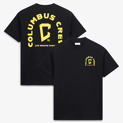 T-shirt unisexe Live Breathe Futbol noir Columbus Crew Tunnel