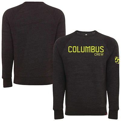 Sweat-shirt unisexe Sportiqe noir Columbus Crew Harmon Tri-Blend Raglan