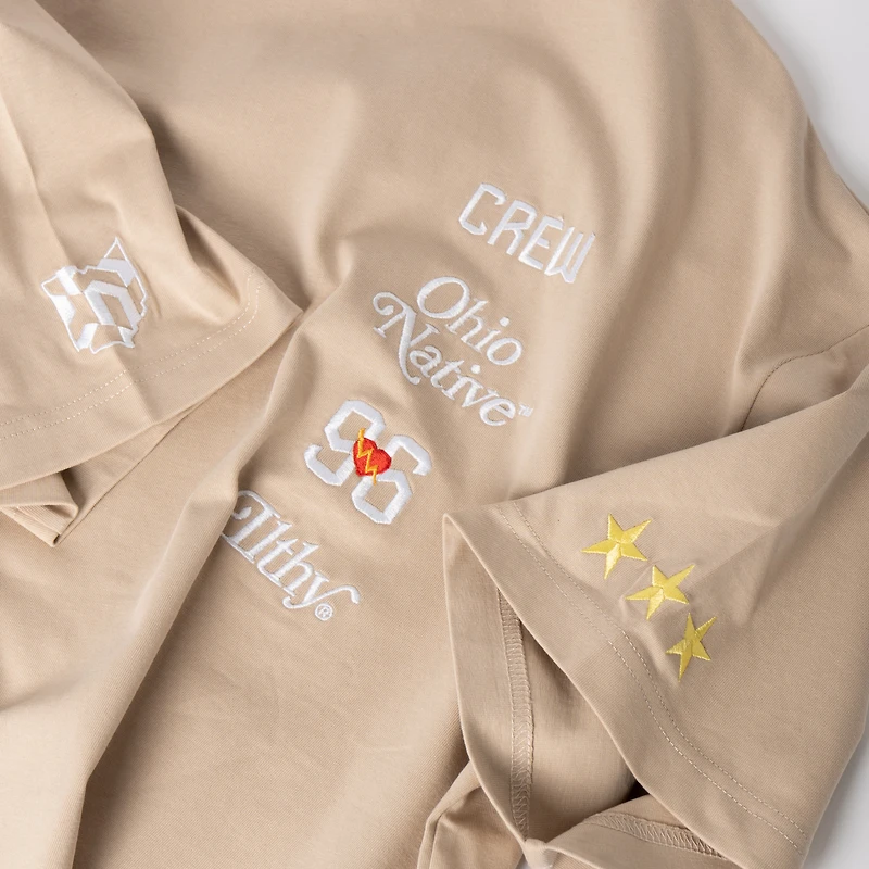 Unisex Tan ILTHY x Columbus Crew Heavyweight Logo T-Shirt