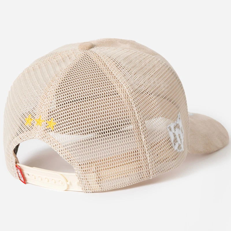 Unisex Tan ILTHY x Columbus Crew Premium Suede Trucker Hat
