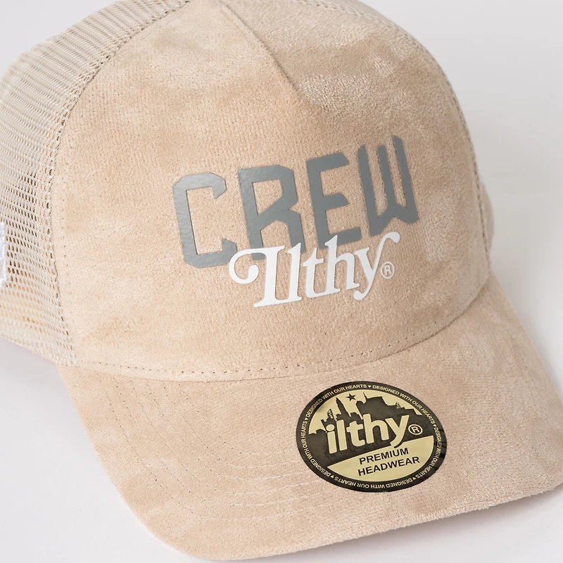 Casquette camionneur unisexe en daim de qualité supérieure ILTHY x Columbus Crew