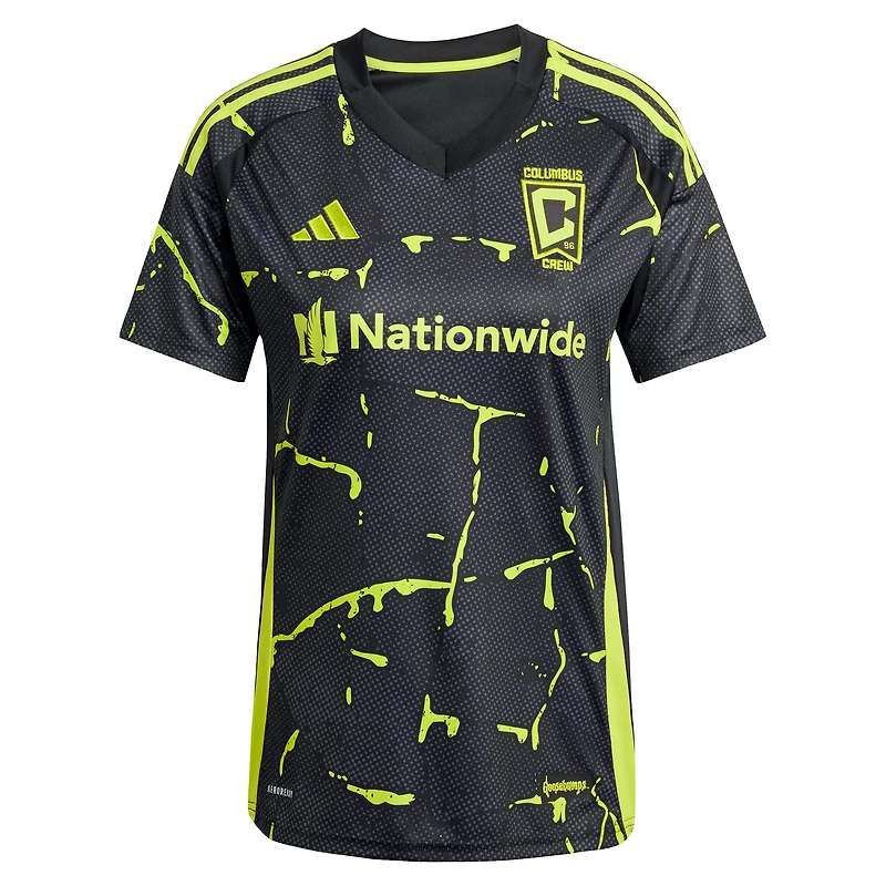 Maillot réplique du kit The Goosebumps 2025 noir pour femme adidas Columbus Crew