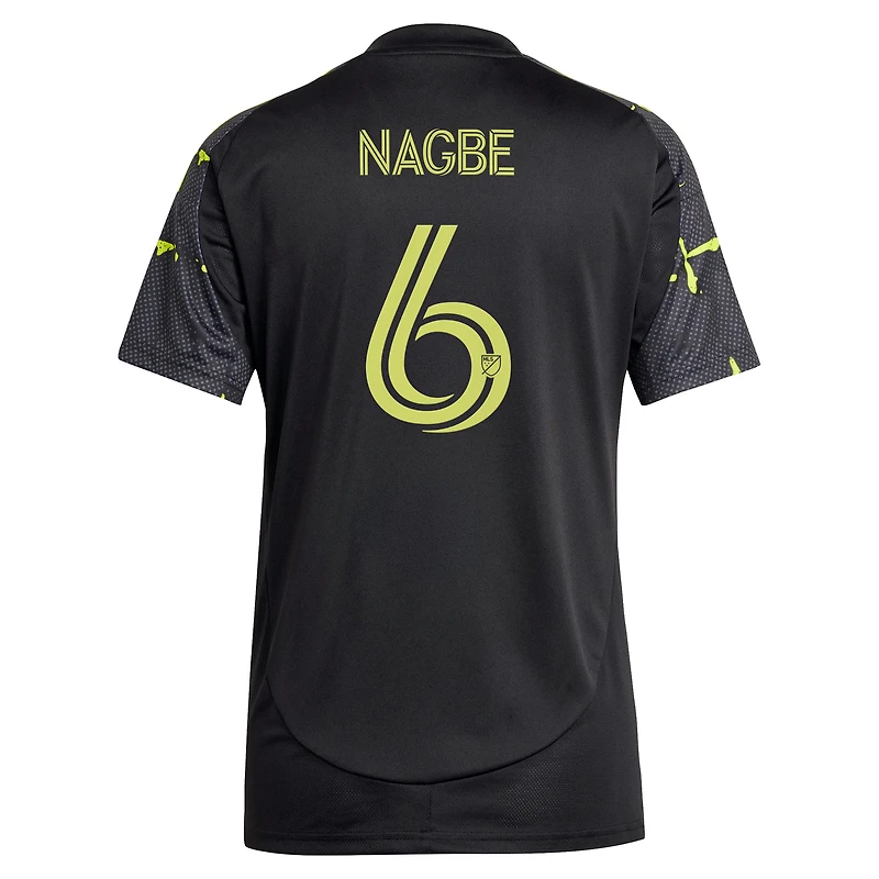 Maillot réplique du kit Goosebumps 2025 de Columbus Crew noir pour femme adidas Darlington Nagbe