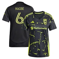 Maillot réplique du kit Goosebumps 2025 de Columbus Crew noir pour femme adidas Darlington Nagbe