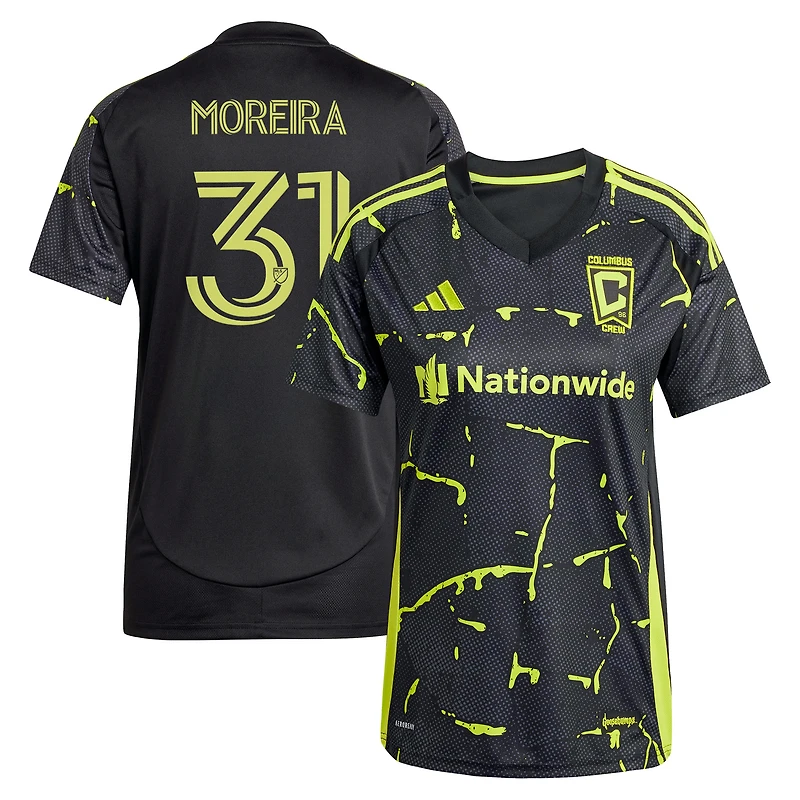 Maillot réplique adidas Steven Moreira noir Columbus Crew 2025 « Chair de poule » pour femme
