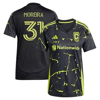 Maillot réplique adidas Steven Moreira noir Columbus Crew 2025 « Chair de poule » pour femme