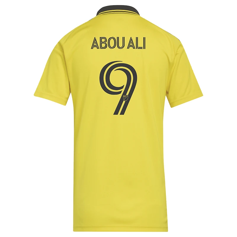 Maillot réplique adidas Wessam Abou Ali jaune Columbus Crew 2026 pour femme, conçu l'excellence