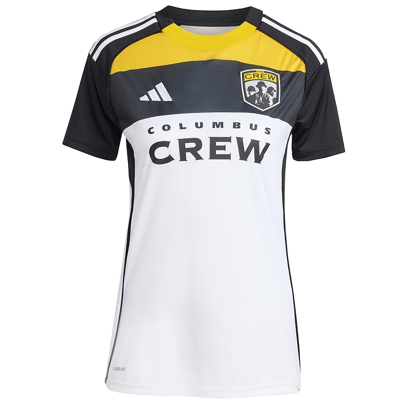 Maillot réplique adidas Columbus Crew 2025 blanc pour femme