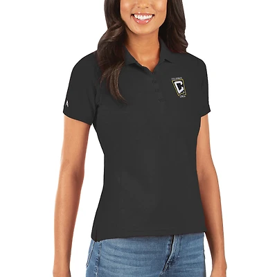 Polo Legacy noir Columbus Crew pour femme Antigua