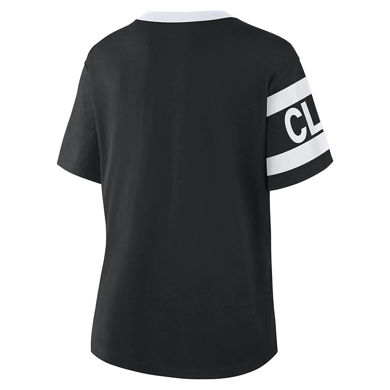 Women's Fanatics Black Columbus Crew Defender Pairing Legacy T-Shirt