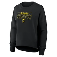 Sweat-shirt à capuche surdimensionné avec brassard de capitaine Fanatics Black Columbus Crew pour femme