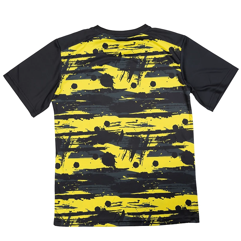 T-shirt noir de l'équipe départ Columbus Crew Youth Sport Design Sweden pour la maison