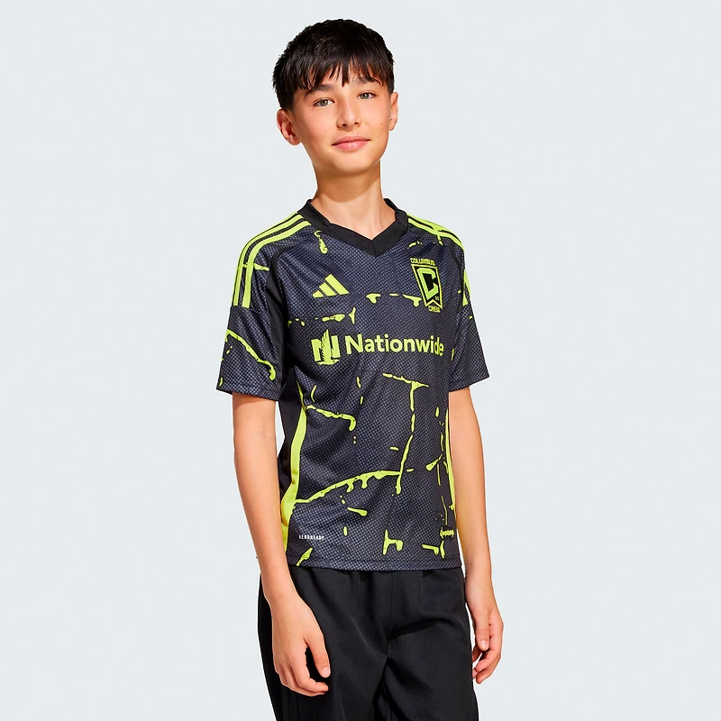 Youth adidas  Black Columbus Crew 2025 The Goosebumps Kit Replica Jersey