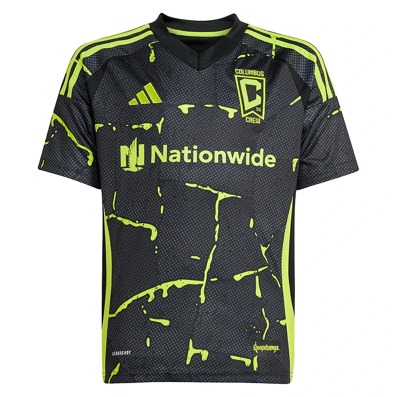 Youth adidas  Black Columbus Crew 2025 The Goosebumps Kit Replica Jersey