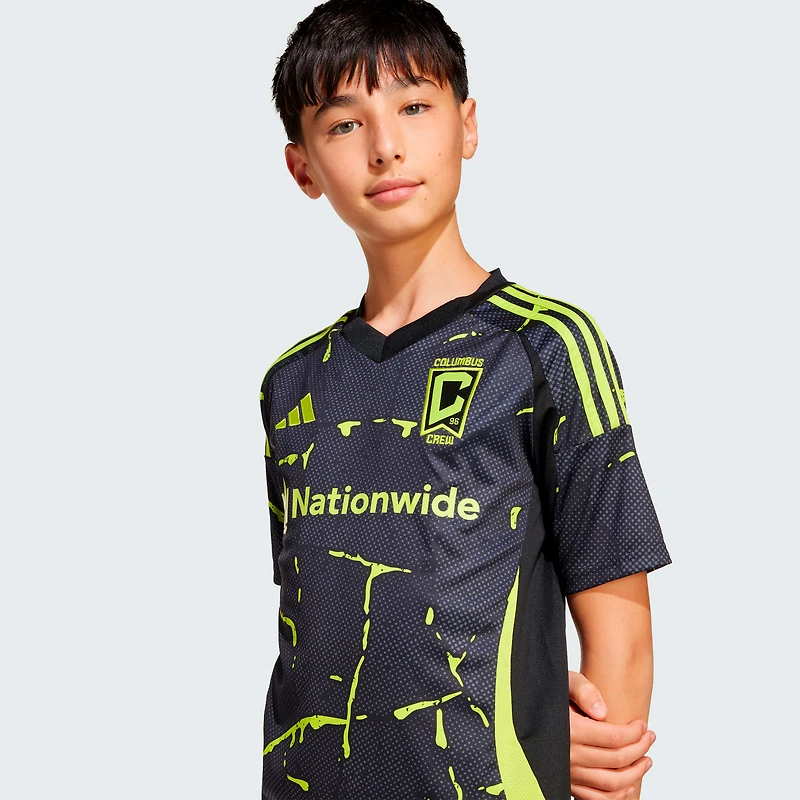 Youth adidas  Black Columbus Crew 2025 The Goosebumps Kit Replica Jersey