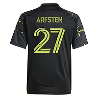 Maillot réplique adidas Maximilian Arfsten Black Columbus Crew 2025 « Chair de poule » pour enfant