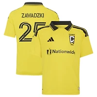 Maillot réplique adidas Sean Zawadzki jaune Columbus Crew 2026 « Conçu pour l'excellence » jeunes