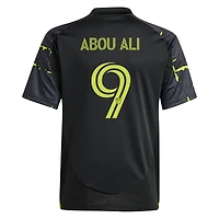 Maillot réplique adidas Wessam Abou Ali Black Columbus Crew 2025 « Chair de poule » pour enfant