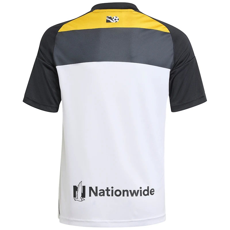 Maillot réplique adidas Columbus Crew 2025 blanc pour jeunes