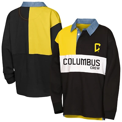 Haut de rugby à manches longues noir Columbus Crew pour jeunes Outerstuff