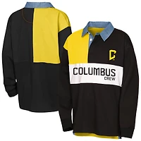 Haut de rugby à manches longues noir Columbus Crew pour jeunes Outerstuff