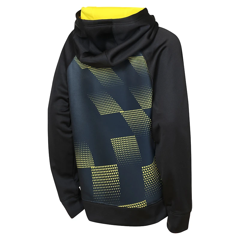 Sweat à capuche polaire Youth Outerstuff jaune/noir Columbus Crew Striker