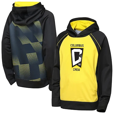Youth Outerstuff  Yellow/Black Columbus Crew Striker Fleece Hoodie