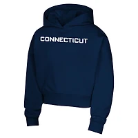 Girls Youth  Navy Connecticut Sun Closer Pullover Hoodie