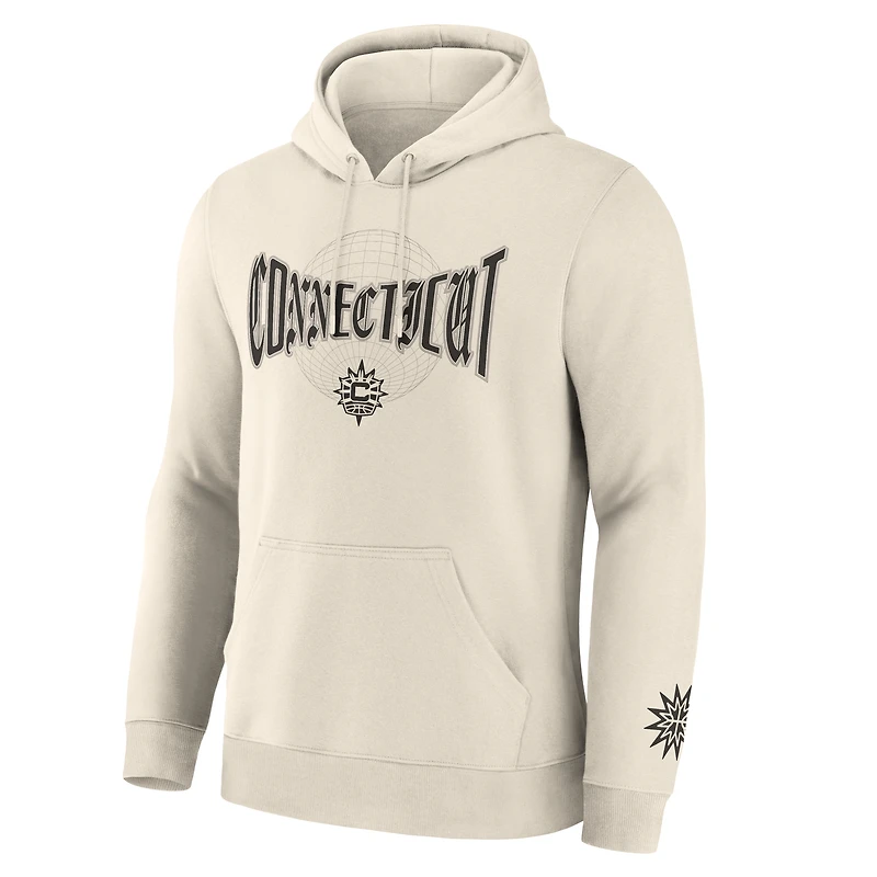 Men's Fanatics Cream Connecticut Sun Legacy Fleece Pullover Hoodie