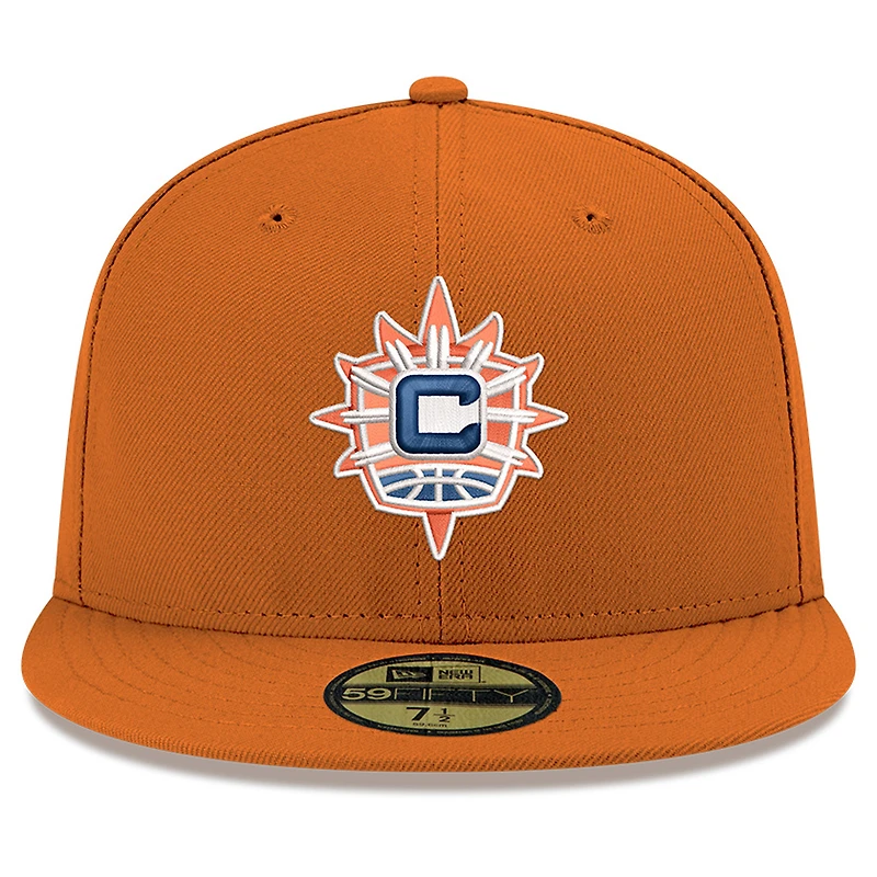 Casquette ajustée New Era orange Connecticut Sun Team 59FIFTY pour homme
