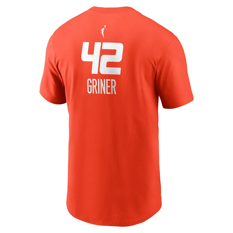 Men's Nike Brittney Griner Orange Connecticut Sun Explorer Edition Name & Number T-Shirt