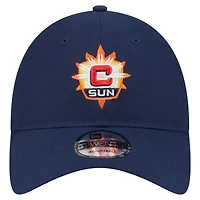 Unisex New Era Navy Connecticut Sun Core Alt Logo 9TWENTY Adjustable Hat