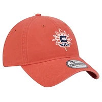 Casquette réglable unisexe New Era Orange Connecticut Sun Core Logo 9TWENTY