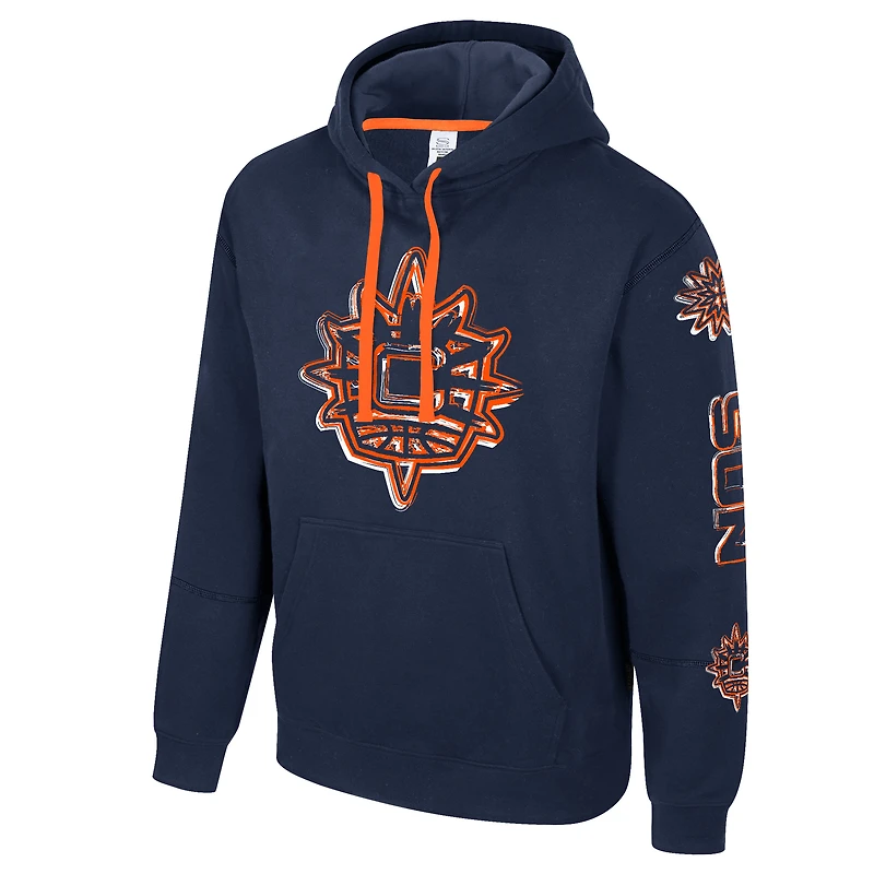 Sweat à capuche unisexe Stadium Essentials bleu marine Connecticut Sun Elementized