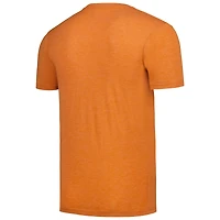 T-shirt tri-mélange confortable et super doux Sportiqe Heather Orange Connecticut Sun pour femmes