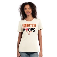 Women's Starter  Oatmeal Connecticut Sun Endzone T-Shirt