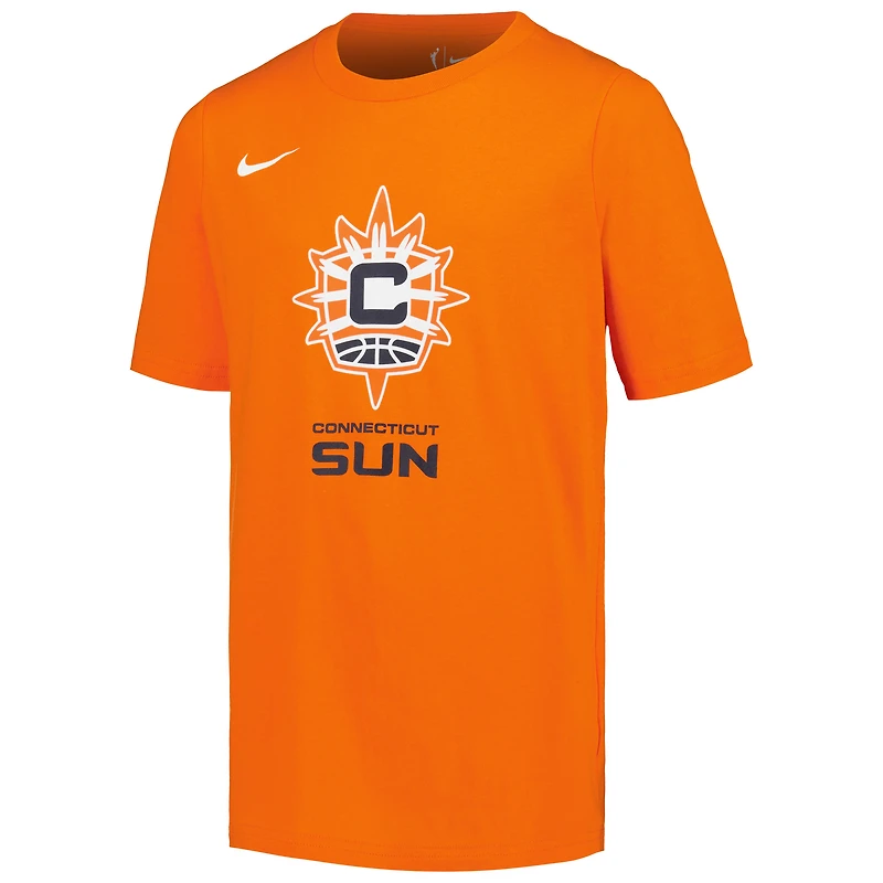 T-shirt Nike Orange Connecticut Sun Essential avec logo pour jeune