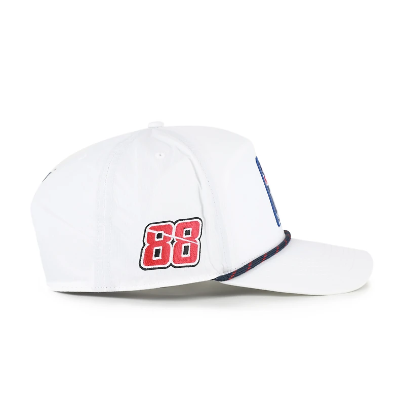 Men's '47  White Connor Zilisch Driver Hitch Rope brrr° Adjustable Hat