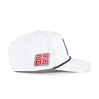 Men's '47  White Connor Zilisch Driver Hitch Rope brrr° Adjustable Hat