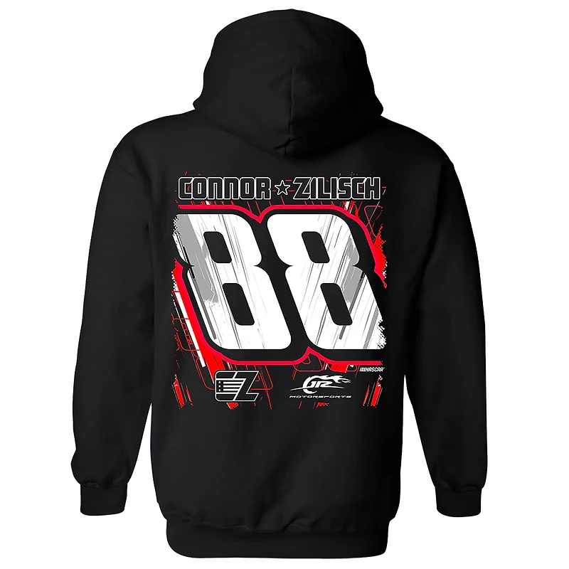 Tenue officielle de l'équipe JR Motorsports pour hommes, noire, Connor Zilisch