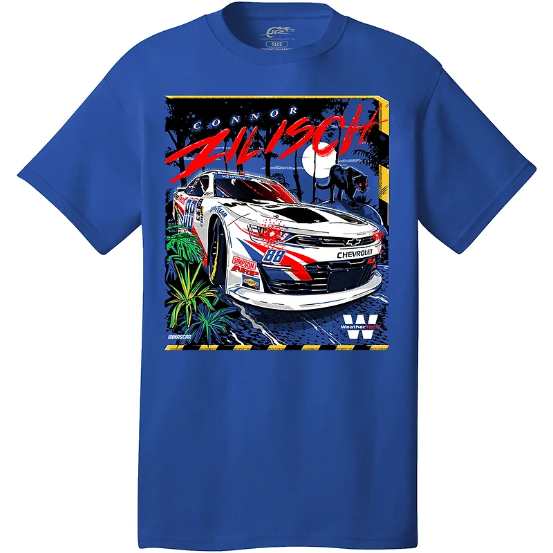 Men's JR Motorsports Official Team Apparel  Royal Connor Zilisch WeatherTech Car T-Shirt
