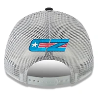 Casquette trucker New Era noire Connor Zilisch 2026 Trackhouse Driver 9FORTY pour homme, ajustable