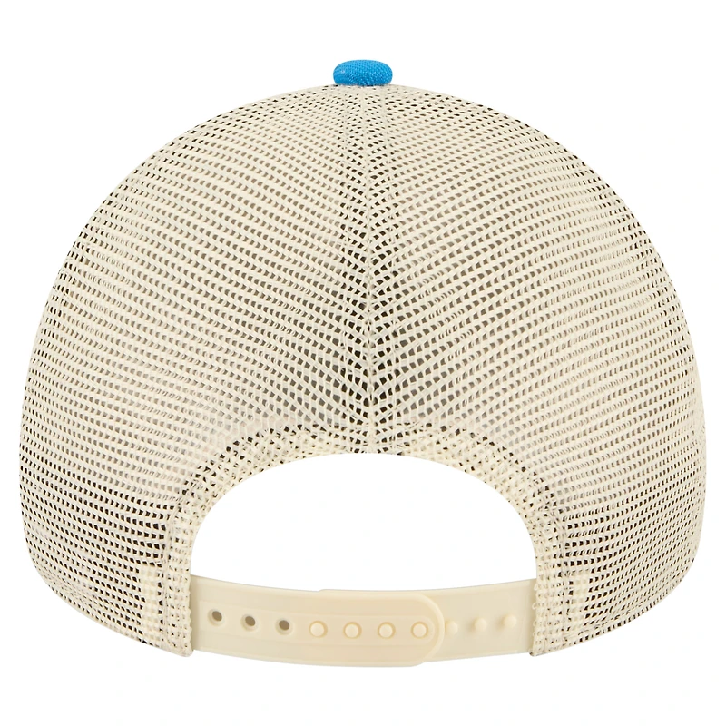 Men's New Era  Blue Connor Zilisch Trackhouse Driver Number A-Frame 9FORTY Trucker Rope Adjustable Hat