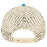 Men's New Era  Blue Connor Zilisch Trackhouse Driver Number A-Frame 9FORTY Trucker Rope Adjustable Hat