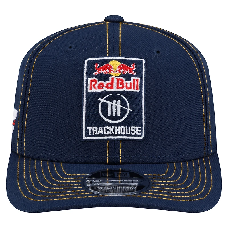 Men's New Era Navy Connor Zilisch Trackhouse Driver Firesuit 9SEVENTY Adjustable Hat