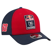 Casquette ajustable New Era rouge/marine Connor Zilisch Trackhouse Driver Number Side Patch 9FORTY M-Crown